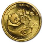 China. 5 Yuan 1984 1/20 oz Gold Panda Coin