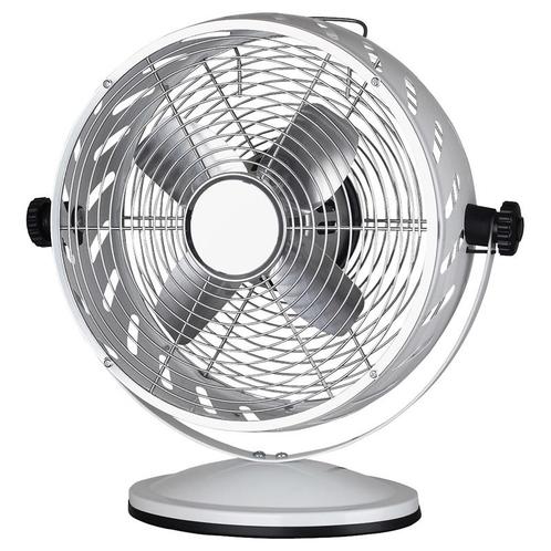 Tafelventilator - diameter 20 cm - wit - metaal, Witgoed en Apparatuur, Airco's, Verzenden