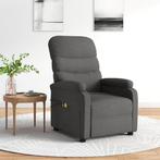 vidaXL Massagestoel elektrisch stof donkergrijs, Verzenden, Nieuw