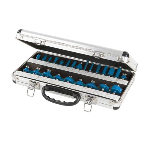 Silverline Freesbitset - 24-delig - TCT snijranden - Geha..., Doe-het-zelf en Verbouw, Gereedschap | Zaagmachines, Nieuw, Ophalen of Verzenden