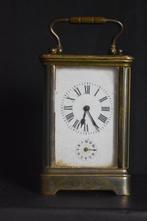 Rijtuigklok, Wekker - - Gepatineerd brons - 1900-1910