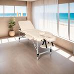 3 zones massagetafel met 5cm vulling en aluminiumframe - bei, Verzenden, Nieuw