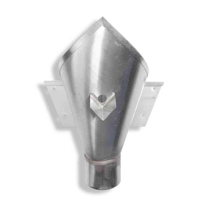 RHEINZINK Vergaarbak Trechter 60mm - walsblank, Doe-het-zelf en Verbouw, Overige Doe-het-zelf en Verbouw, Ophalen of Verzenden