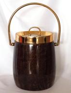 lacquered goatskin Ice Bucket - Aldo Tura - Ijsemmer - Glas,, Antiek en Kunst