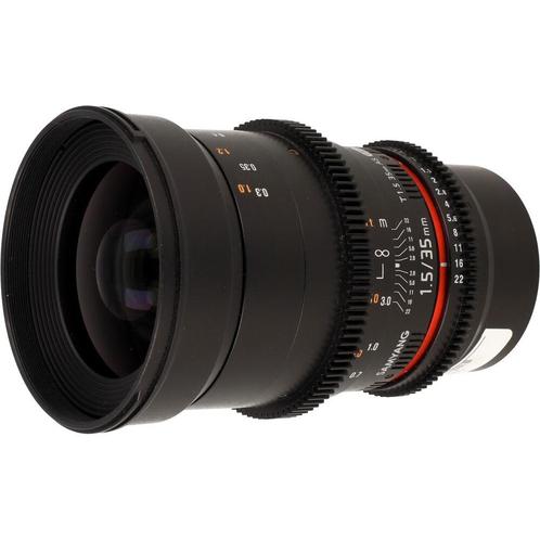 Samyang 35mm T1.5 VDSLR AS UMC II MFT occasion, Audio, Tv en Foto, Fotografie | Lenzen en Objectieven, Gebruikt, Verzenden