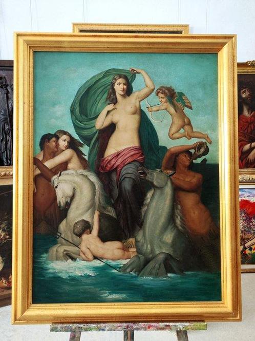 European school (XX), After Bouguereau - Le triomphe de, Antiek en Kunst, Kunst | Schilderijen | Klassiek
