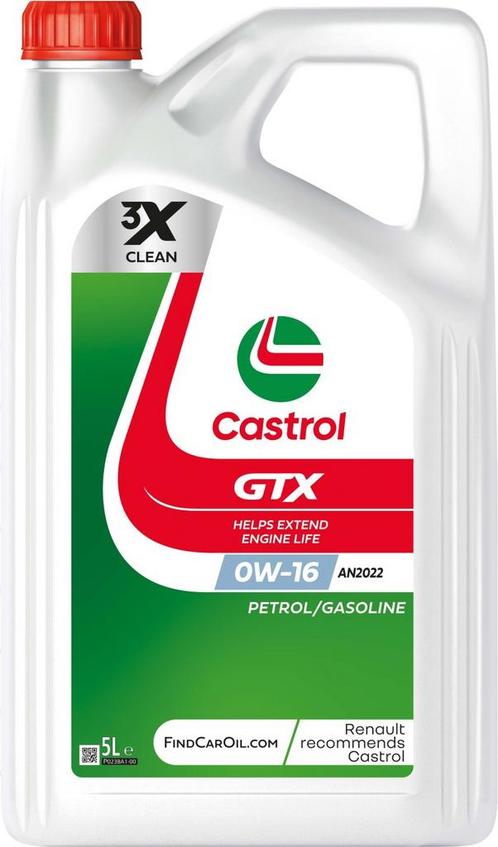 Castrol GTX 0W16 AN2022 5 Liter, Auto diversen, Onderhoudsmiddelen, Ophalen of Verzenden