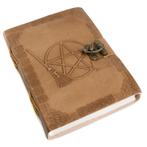 Spiritueel Notitieboekje Leer Pentagram (17,5 x 13 cm) -, Nieuw, Verzenden