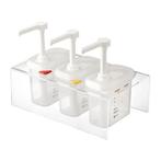 Sausdispenser met pomp - GN 1/9 - 1,5 liter - set van 3 - Ar, Verzenden