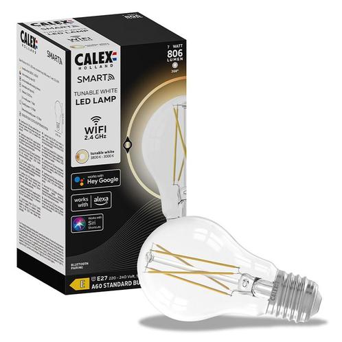 Calex Smart LED Lamp Peer E27 7W 806lm A60, Huis en Inrichting, Lampen | Losse lampen, Ophalen of Verzenden