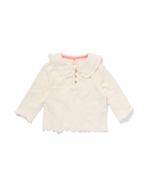 HEMA Baby T-shirt met kraag gebroken wit, Kinderen en Baby's, Verzenden, Nieuw
