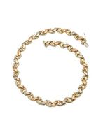 Halsketting - 18 karaat Geel goud, Witgoud, Roségoud, Sieraden, Tassen en Uiterlijk, Nieuw