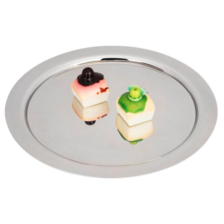 GGM Gastro | (4 stuks) RVS dienblad - Ø 390mm - Gepolijst |, Zakelijke goederen, Horeca | Overige, Verzenden