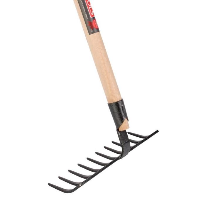 Talen Tools Tuinhark – 10 gesmede tanden – 25 cm breed, Tuin en Terras, Hand-tuingereedschap, Hark, Nieuw, Ophalen of Verzenden