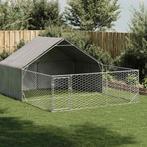 vidaXL Hondenkennel met ren 4x3x1,9 m gegalvaniseerd staal, Dieren en Toebehoren, Verzenden, Nieuw