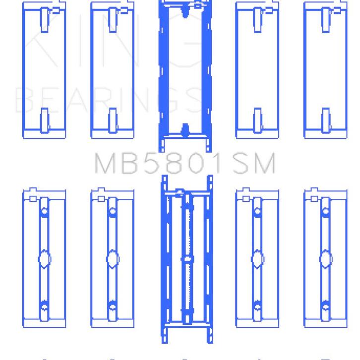 King Engine Bearings BMW N63/S63 Crankshaft Main Bearing Set, Auto-onderdelen, Motor en Toebehoren, Ophalen of Verzenden