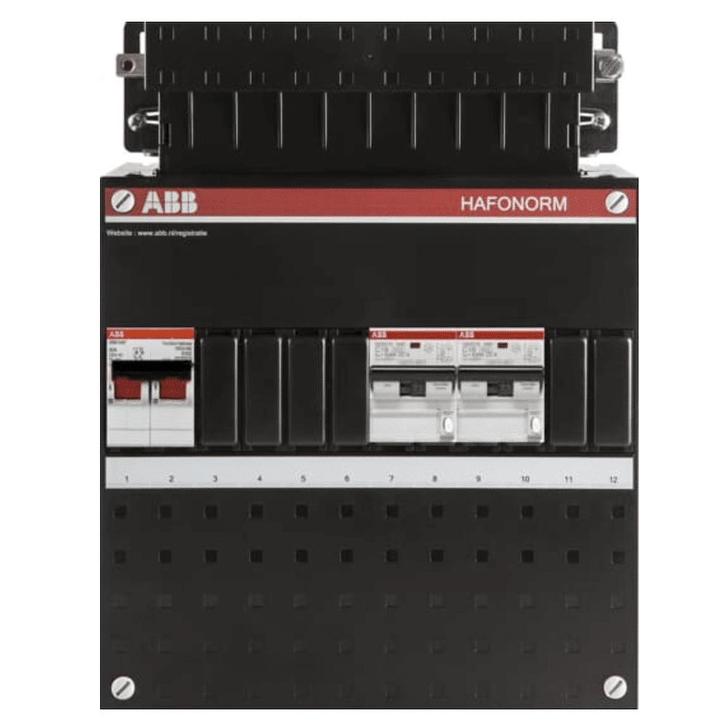 ABB busboard groepenkast 1 fase 2 aardlekautomaten 220 x 280, Doe-het-zelf en Verbouw, Elektra en Kabels, Nieuw, Ophalen of Verzenden