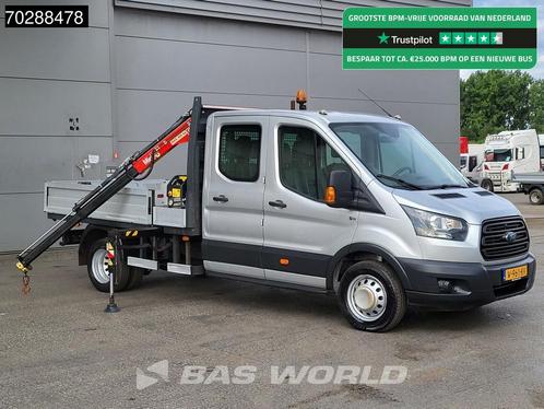 Ford Transit 105pk Kraanwagen Fassi M10A.12 Dubbel Cabine Du, Auto's, Ford, Lease, Handgeschakeld, Overige carrosserieën, Financial lease