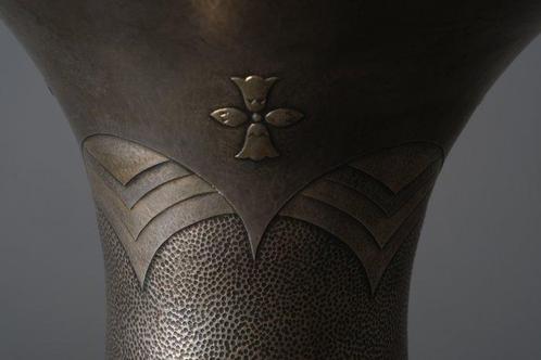 Zilveren Art Deco vaas in trompetvorm - Hout, Lak, Zilver -, Antiek en Kunst, Antiek | Overige Antiek