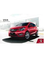 2018 VAUXHALL VIVA INSTRUCTIEBOEKJE ENGELS, Auto diversen