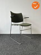 Vergaderstoel - Casala - Groen gêmeleerd gestoffeerd, Vergader- of Presentatieruimte, Ophalen of Verzenden, Gebruikt, Stoel