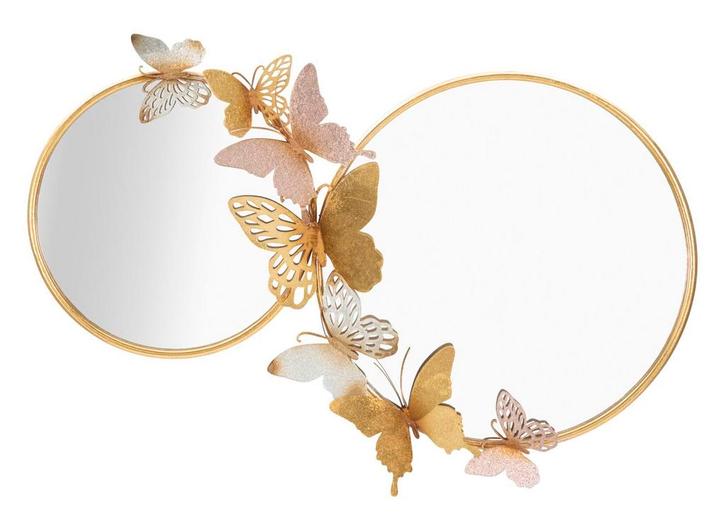 2dekans | Atmosphera Dubbele Farfalle Wandspiegel –, Auto-onderdelen, Interieur en Bekleding, Ophalen of Verzenden
