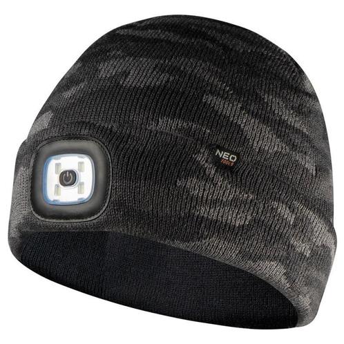 Camo muts met LED - USB oplaadbaar - 180 lumen, Caravans en Kamperen, Zaklampen, Ophalen of Verzenden