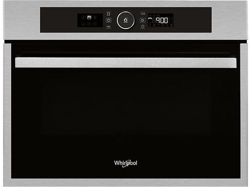 Whirlpool -  Combimagnetron - Zilver, Witgoed en Apparatuur, Magnetrons, 45 tot 60 cm, Inbouw, Draaiplateau, Nieuw, Combimagnetron