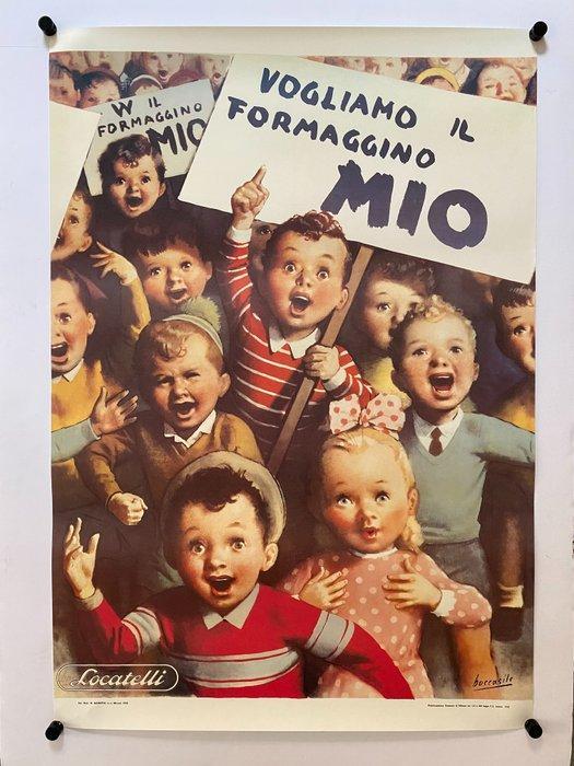 Gino Boccasile - VOGLIAMO IL FORMAGGINO MIO - Jaren 1980, Antiek en Kunst, Kunst | Designobjecten