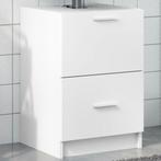 vidaXL Wastafelkast 40x37x59 cm bewerkt hout wit, Huis en Inrichting, Badkamer | Badkamermeubels, Verzenden, Nieuw, Minder dan 100 cm