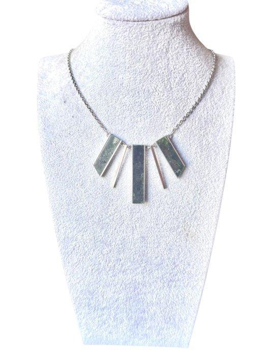 Zonder minimumprijs - Ketting Zilver - Mosagaat, Sieraden, Tassen en Uiterlijk, Antieke sieraden