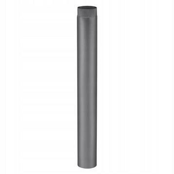 Kachelpijp - rookkanaal - staal - Ø 120 mm - 100 cm - zwart