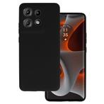Silicone Hoes - Motorola Edge 50 Pro - Zwart (Hoesjes), Verzenden, Nieuw