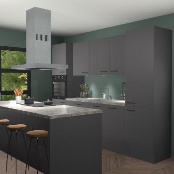 Onyxgrijze keuken Lima 25050, Huis en Inrichting, Keuken | Complete keukens, Verzenden