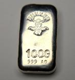 100 gram - Zilver .999 - Bunker (Zonder minimumprijs), Postzegels en Munten, Edelmetalen en Baren