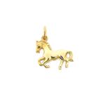 Gouden hanger van een paard (paard hanger, gouden paard), Ophalen of Verzenden, Gebruikt, Goud, Overige merken