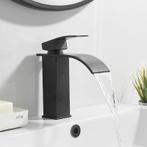 Wastafelkraan Zwart | Watervalwastafelkraan | Nieuw, Verzenden, Nieuw, Rvs, Kraan
