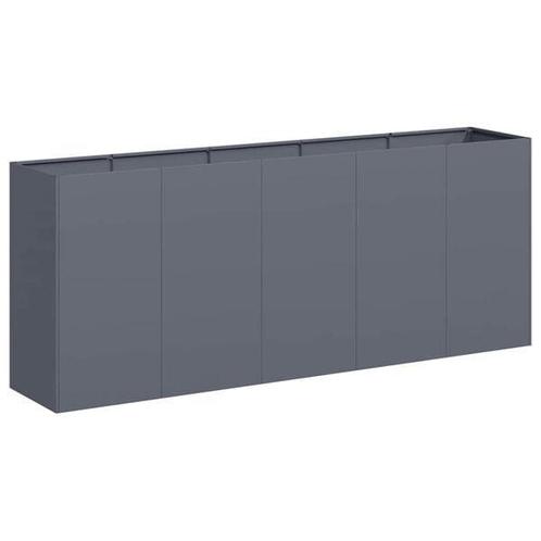 Plantenbak 200cm Antraciet - Retourdeal - 64% Korting!, Tuin en Terras, Bloembakken en Plantenbakken, 60 cm of meer, 100 cm of meer