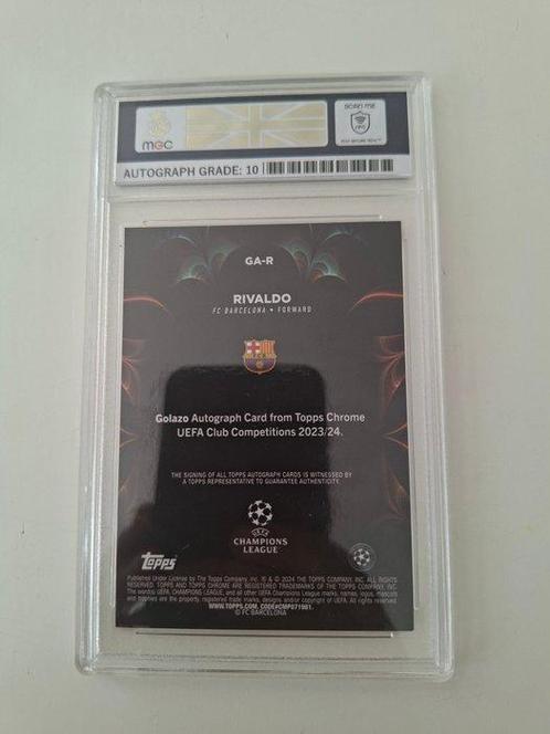 2023/24 Topps Rivaldo Autographed Parallel (147/199) MGC 9, Verzamelen, Stickers