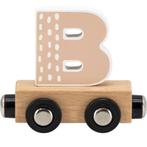 Houten letter B – beige & naturel met magneetkoppeling, Kinderen en Baby's, Speelgoed | Houten speelgoed, Ophalen of Verzenden