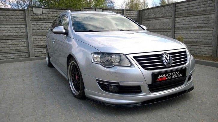 Voorspoiler VW Passat B6 R-LINE Glans Zwart, Auto-onderdelen, Carrosserie en Plaatwerk, Ophalen of Verzenden