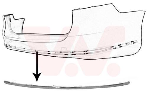 BUMPERLIJST VOOR VW PASSAT B7 EURO TYPE 2011-2014, Auto-onderdelen, Carrosserie en Plaatwerk, Nieuw, Ophalen of Verzenden