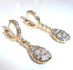 Oorbellen - 18 karaat Geel goud - 1.90ct. tw. Diamant, Sieraden, Tassen en Uiterlijk, Oorbellen, Nieuw