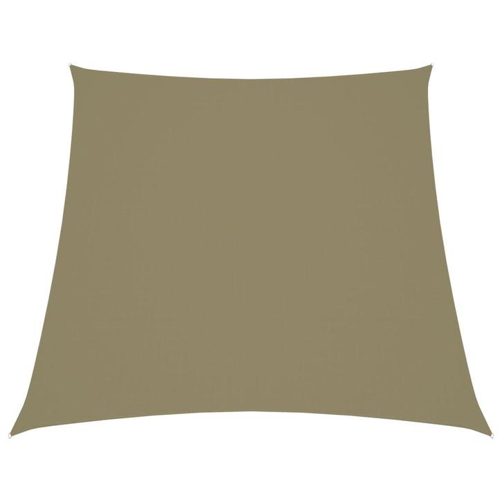 vidaXL Zonnezeil trapezium 2/4x3 m oxford stof beige, Tuin en Terras, Zonneschermen, Nieuw, Verzenden
