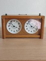 Vintage schaakklok H. Koopman - Schaakspel - Hout, Antiek en Kunst, Curiosa en Brocante