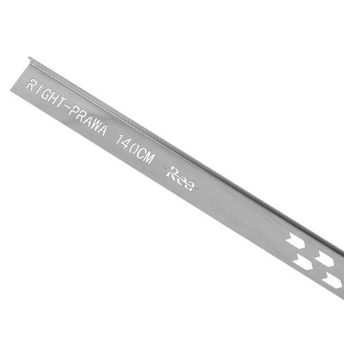 REA Douchestrip - Rechts - 140 cm - Geborsteld nikkel - A..., Doe-het-zelf en Verbouw, Sanitair, Nieuw, Ophalen of Verzenden