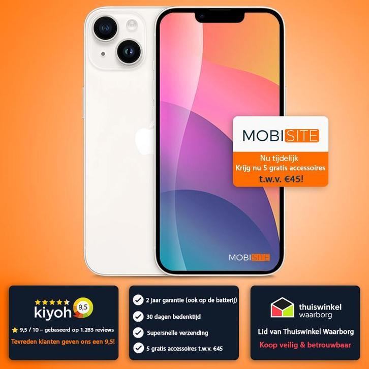Apple iPhone 14 256GB | 4 Gratis Accessoires – Accu tot 100%, Telecommunicatie, Mobiele telefoons | Apple iPhone, Zonder abonnement
