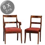8 antieke stoelen nieuwe stof naar keus  Frankrijk ca 1925 m, Antiek en Kunst, Ophalen of Verzenden
