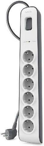 Belkin Stekkerdoos met 6 uitgangen -, Doe-het-zelf en Verbouw, Elektra en Kabels, Ophalen of Verzenden, Nieuw