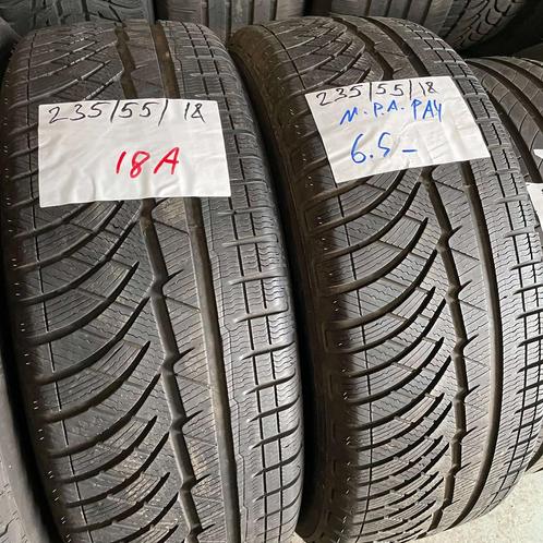 2 x Michelin Pilot Alpin PA4 235-55-18 Winterbanden 6,5mm, Auto-onderdelen, Banden en Velgen, 18 inch, Winterbanden, 235 mm, Personenwagen